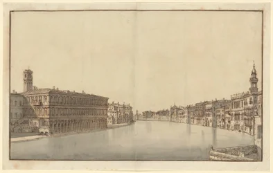 The Grand Canal, with the Fabbriche Nuove on the Left and Campanile of Santi Apostoli on the Right