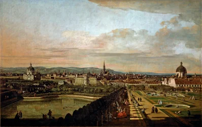 View of Vienna from the Belvedere, 1758-1761. H. 136x214 cm. Vienna, Kunsthistorisches Museum