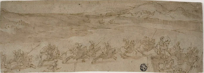 Horsemen on the Shore