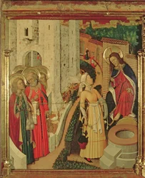 Jesus and the Women of Samaria, from the Altarpiece of the Transfiguration