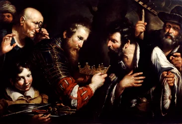 Alexander the Great Restoring the Throne Usurped by Abdolomino