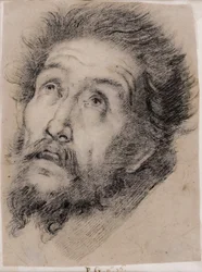 Study for St Francis of Assisi Adoring the Cross