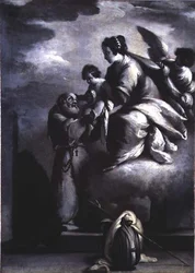 The Virgin Holds Out the Christ Child to the Blessed Felix of Cantalice