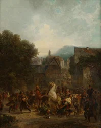 Cattle Market in a Small Town