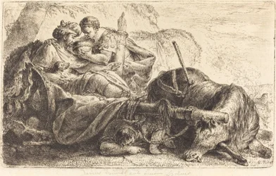 Darius Receiving Water from the Helmet of One of Alexander