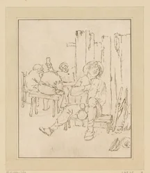 Drunken Farmer in Tavern
