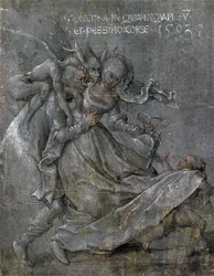 Pair of Lovers with the Devil and Cupid