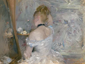 Young Woman from Behind at Her Toilette