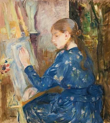 Young Girl Writing