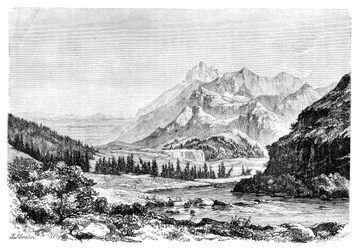 Munku-Sardyk, the Sayan Mountains, Siberia, Russia, 1895