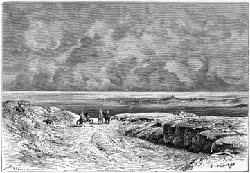 Nafta and the Shott-el-jerid, c1890