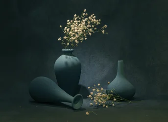 Moody Blue Still Life