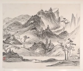 Landscapes, dated 1814