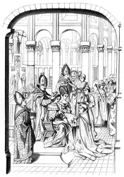 The coronation of King Charles V of France