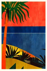 Tropical Palm Sunset