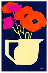 Vibrant Poppies Pitcher