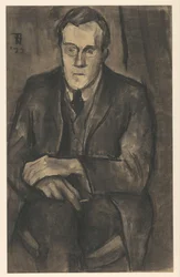 Portrait of J.W. Bijl, Seated with Hands on Knees