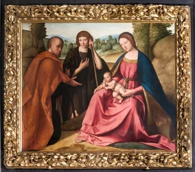 Adoration of the Shepherds Madonna with Infant Jesus and two shepherds