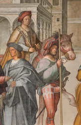 Central Nave, First North Span, Meeting of St. Joachim and Sant