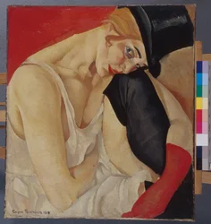 Woman in a top hat