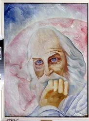 Portrait of the American Author Walt Whitman