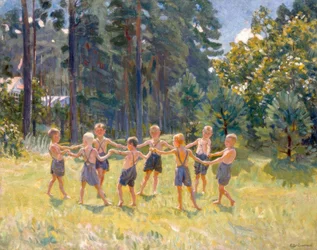 Ring Dance in a Clearing near a Dacha
