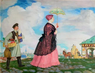 Merchants Woman with Purchases, 1920