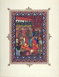 Illustration for the Fairy Tale Marya Morevna