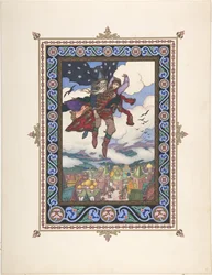 Illustration for the Fairy tale Marya Morevna