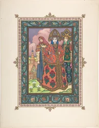 Illustration for the Fairy Tale Vasilisa the Beautiful