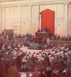 The Only Sitting of the Russian Constituent Assembly in Petrograd After the October Revolution