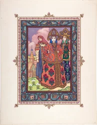 Illustration for the Fairy Tale Vasilisa the Beautiful