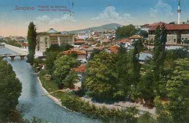 Sarajevo - view to the north of the city