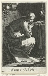 Saint Fabiola of Rome as a Hermit (series: Hermitesses, Sacra Eremus Ascetriarum)