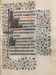 Book of Hours Use of Paris: Decorated Initial