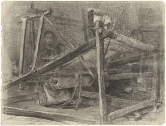 Loom and a Woman in the Background