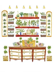 Lush Indoor Garden