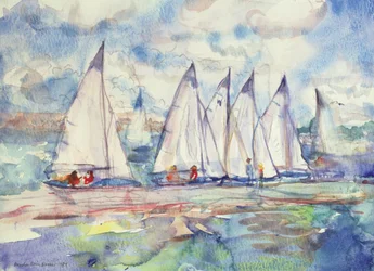 Blue Sailboats, 1989