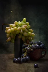 Dark Grapes and Bee