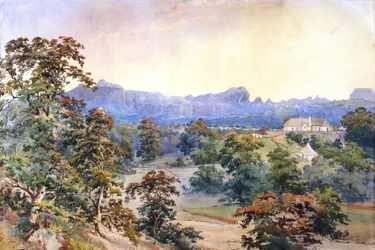 A Homestead in a Valley