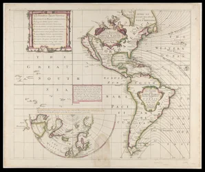A new and correct sea chart of the whole world showing the variations of the compass as they were found in the year 1700