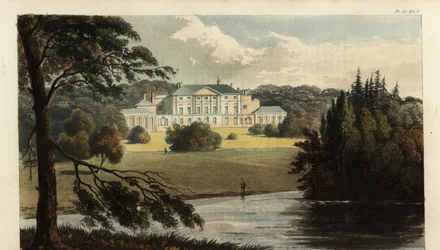 Enmore Castle, Somerset, the seat of the 3rd Earl of Egmont