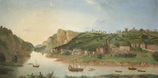 Hotwells, with a view of the Avon Gorge, c.1730