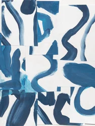 Dynamic Blue Abstract