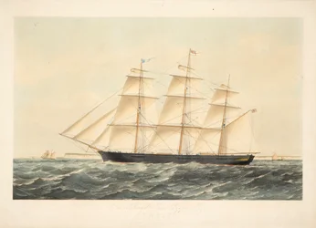 The Celebrated Iron Clipper Ship Chile 767 Tons Register, Belonging to Messrs Seymour Peacock & Co of London