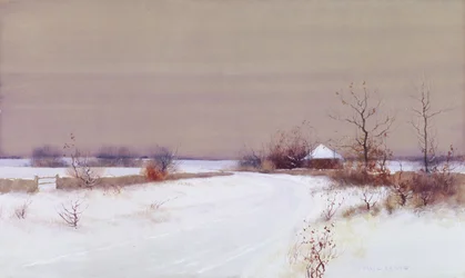 Snow Scene in Country, c.1890