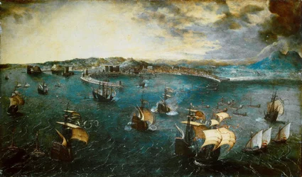 View of the bay of Naples, ca 1550-1565