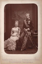 Crown Prince Rudolf with Princess Stephanie of Belgium on the Occasion of Their Engagement