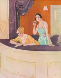 Two Women in a Box at the Opera