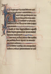 Initial A: A King Pointing to the Heavens and to the Ground